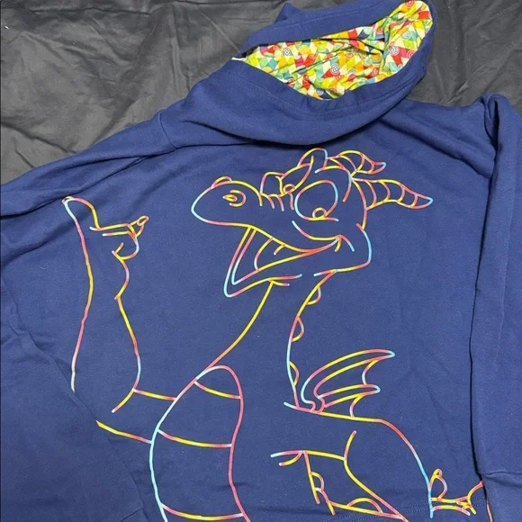 Blue Hoodie with Figment Design Epcot 40th - Picture 1 of 3